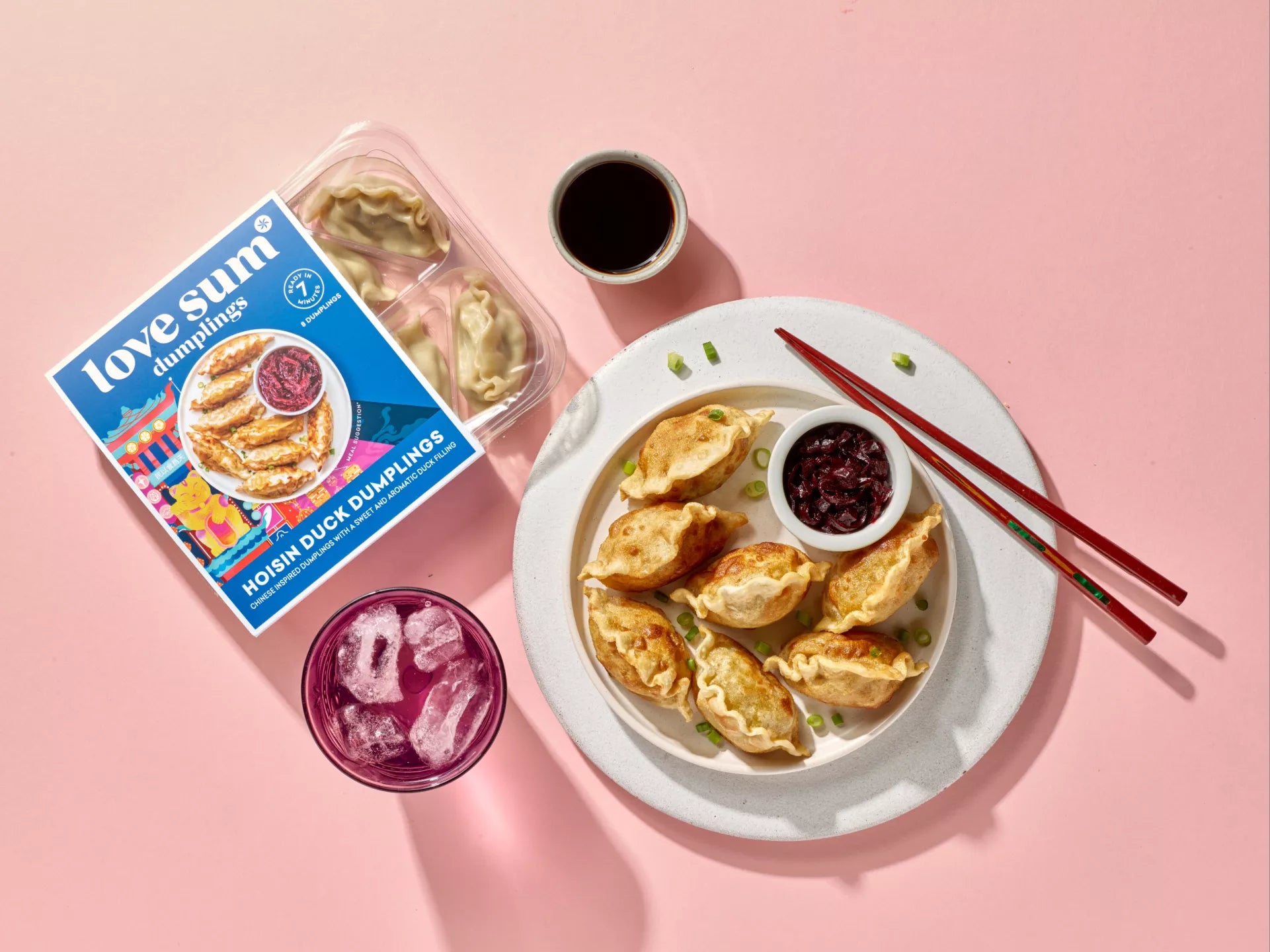 Dumplings with Beetroot Black Vinegar Chutney
